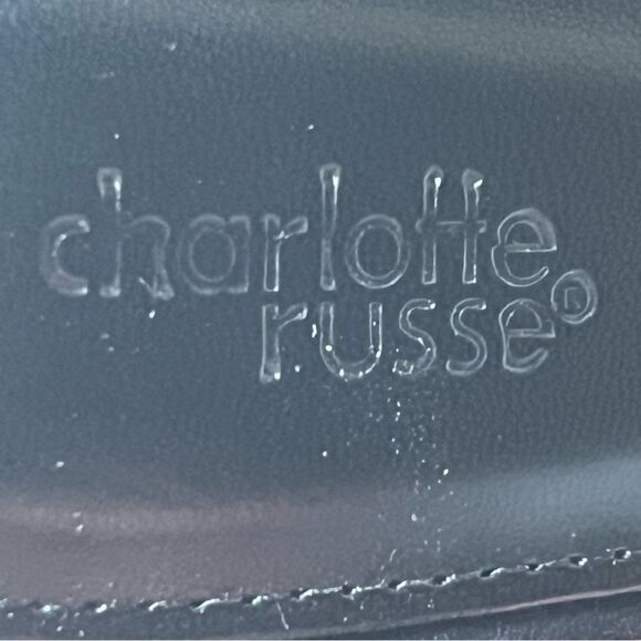 Charlotte Russe Women's High Heels Black with Sparkly Silver Ankle Wraps Size 10 - Picture 8 of 8